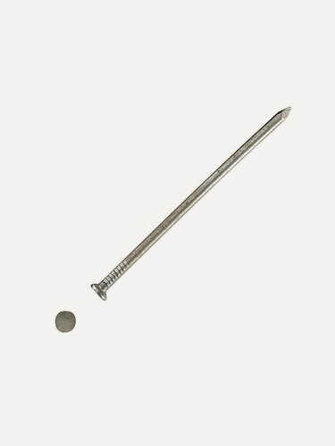 Изображение товара Гвоздь строительный 4х100 мм, вес 5 кг. Надежный крепеж для строительных и ремонтных работ. Качественные метизы из России.