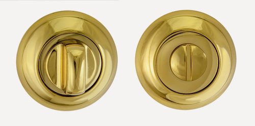 Изображение товара Завертка сантехническая/межкомнатная, накладная, круглая к ручкам ренц, латунь темная