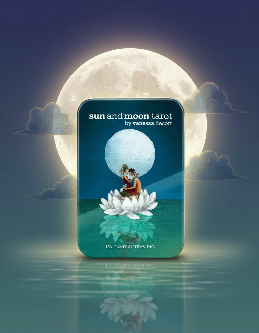 Карты Таро "Sun and Moon In a Tin" US Games / Солнце и Луна в жестяной коробке 63686