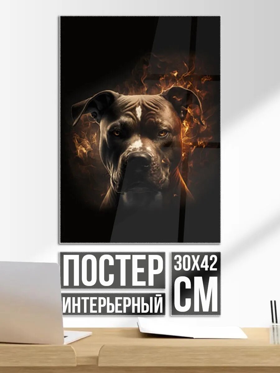 Постер на стену Стафф - огонь