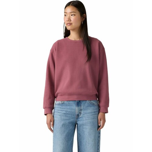 фото Свитшот спортивный levi's women everyday sweatshirt, размер l, , красный