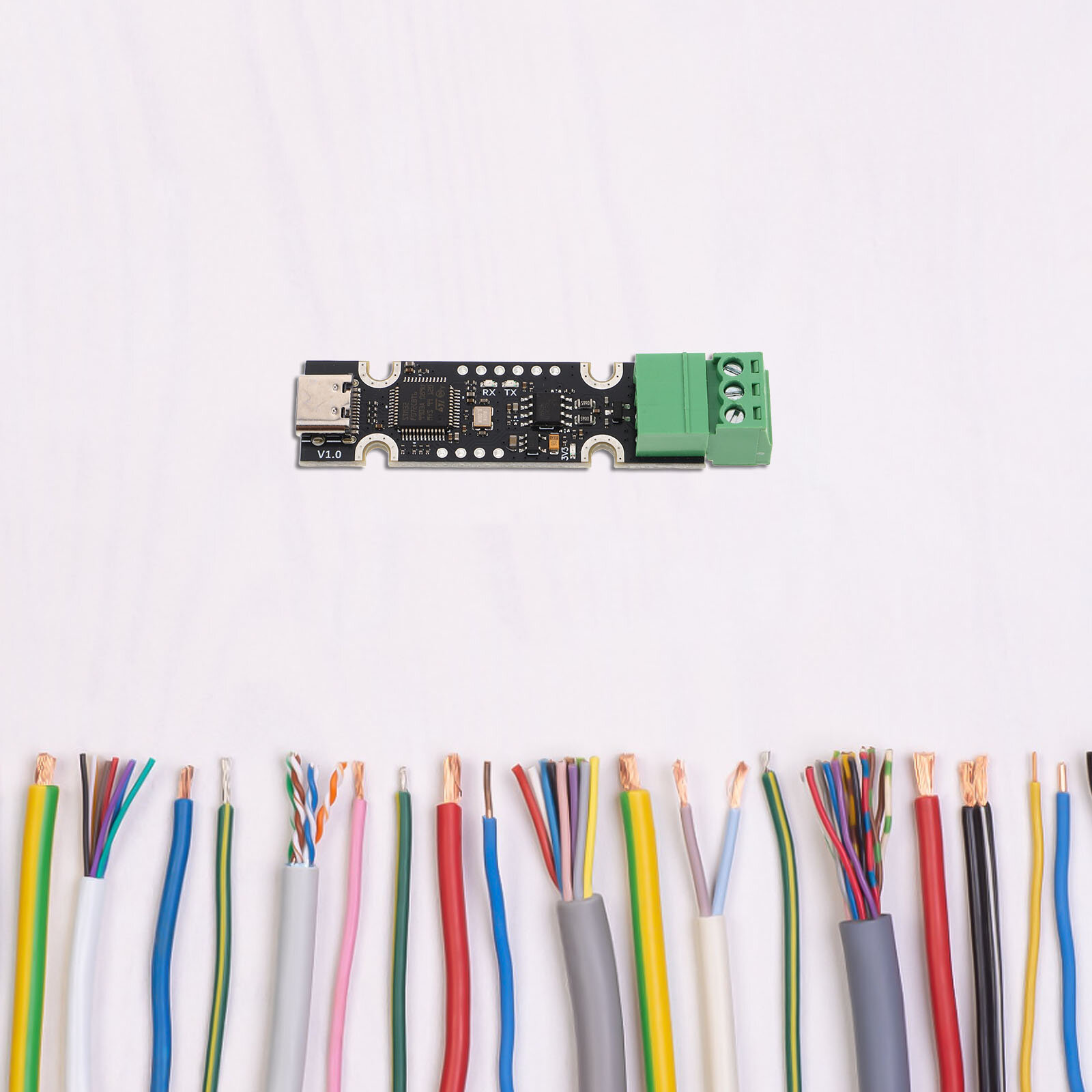 Модуль связи USB-CAN для системы печати, поддерживающий точный контроль, размер 6.40x1.50x1.10 см