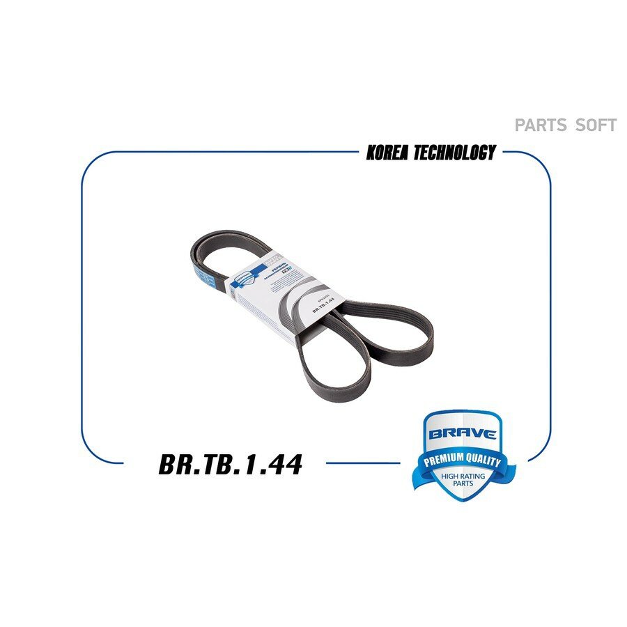 Ремень поликлиновый 6PK1555 BR. TB.1.44 Chevrolet Aveo, Cruze, Orlando 1.4/1.6/1.8 09- с кондицион. BRAVE BRTB144 | цена за 1 шт