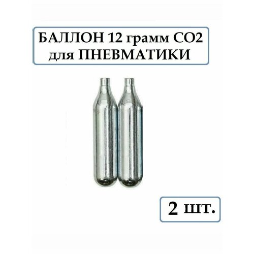 Баллончики CO2 - 12 гр. для пневматического оружия ( 2 штуки )