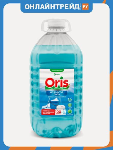 Изображение товара Средство для мытья пола Grass ORIS с полирующим эффектом, канистра ПЭТ, 5 л