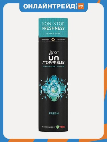 Изображение товара Кондиционер-ароматизатор для белья Lenor UnStoppables Fresh Нон-Стоп Свежесть, в гранулах, парфюмированный, 320 г