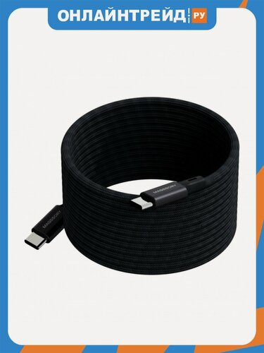 Изображение товара Кабель Magssory Link Magnetic USB-C - USB-C, 240Вт, 2.4м, магнитный, черный(CBL021b)