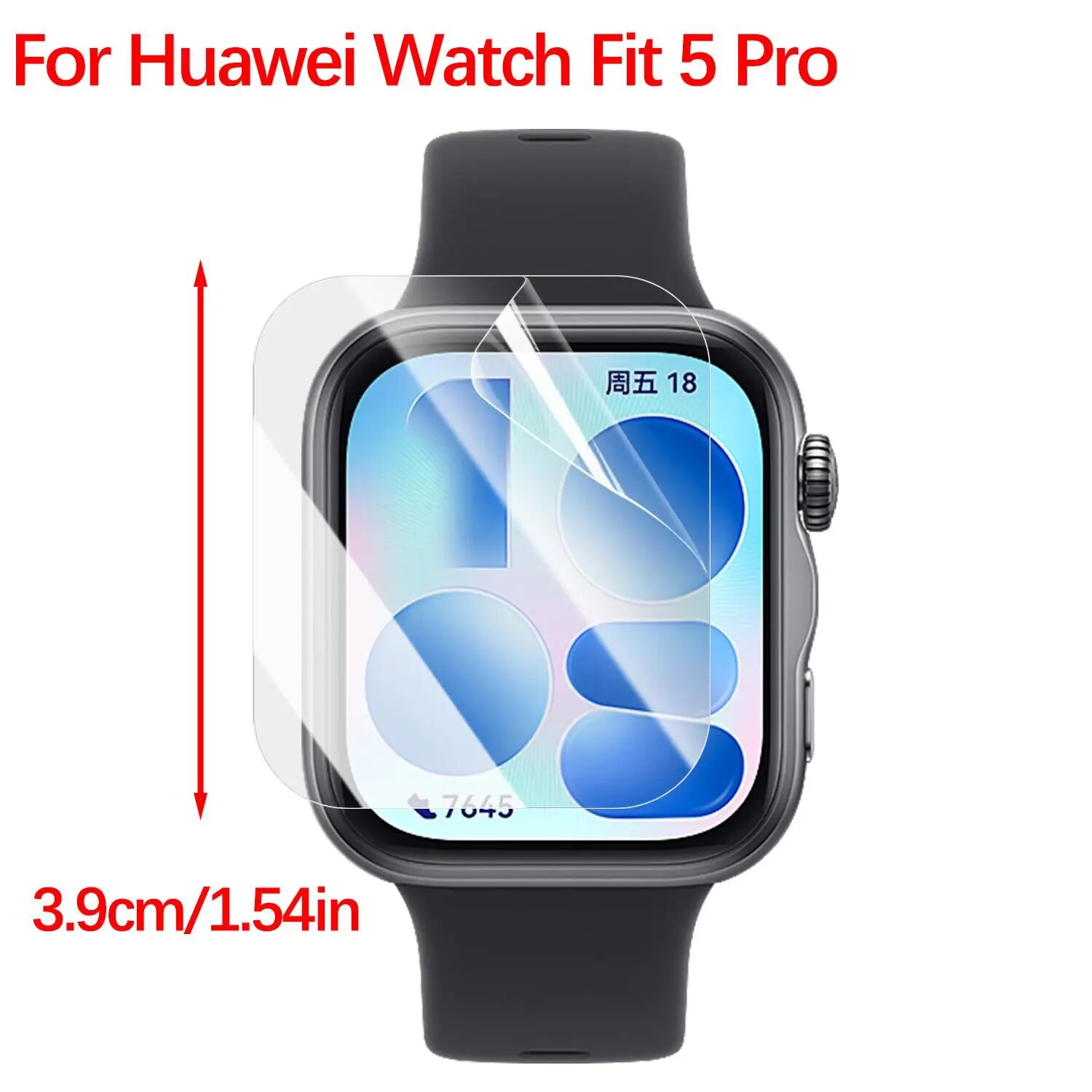 Защитная пленка для Huawei Watch Fit 5/Fit 5 Pro BAPPSUS 3PCS, Fit 5Pro-TPU Film