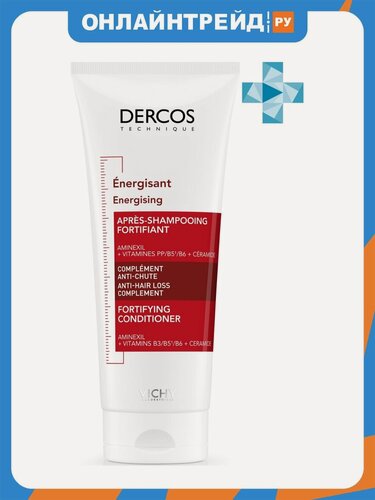 Изображение товара Кондиционер для волос Vichy Dercos Тонизирующий, укрепляющий, против выпадения волос, 200 мл