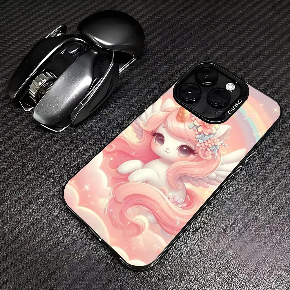 Милый чехол для телефона с единорогом для IPhone 16 Pro Max 15 Pro 14 Plus 12 13 X XS z1, iphone 11