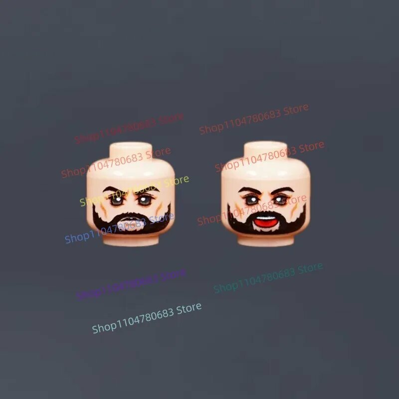 MOC Мини-фигурка Средневековый Золотой Император head