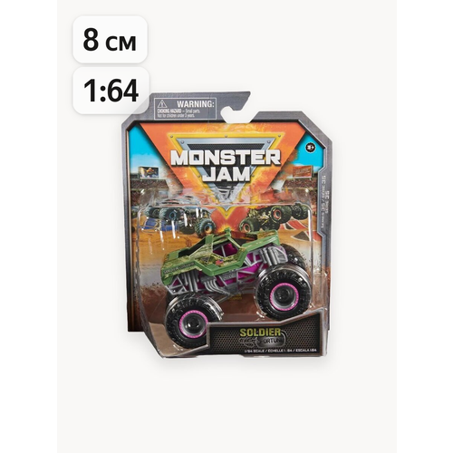 фото Монстер джем. машинка 8 см soldier fortune monster jam