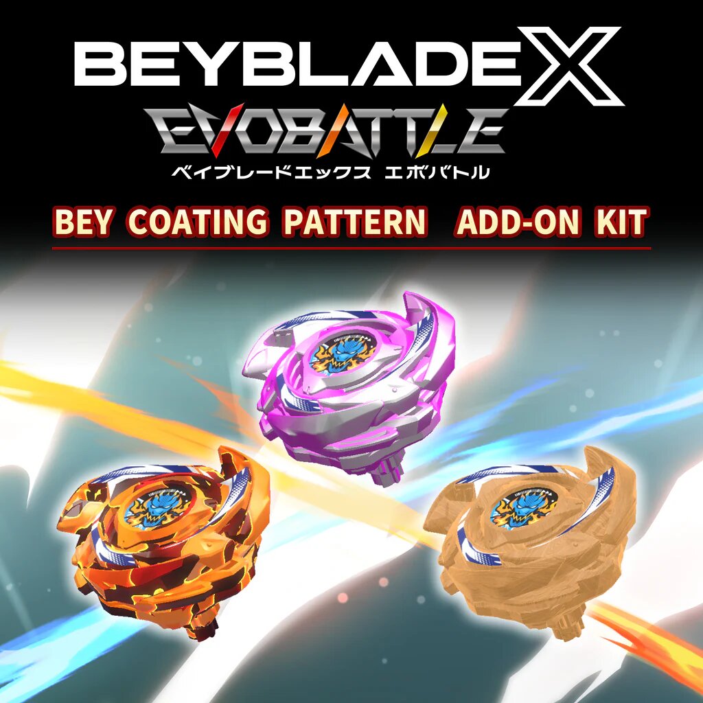 Дополнение BEYBLADE X EVOBATTLE BEY COATING PATTERN EXPANSION KIT, цифровое издание PlayStation 5, регион Турция / код пополнения баланса
