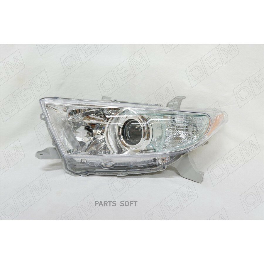Фара левая Toyota Highlander 2 U40 2007-2013 гал от официального дистрибьютора, OEM, артикул OEM0252FL