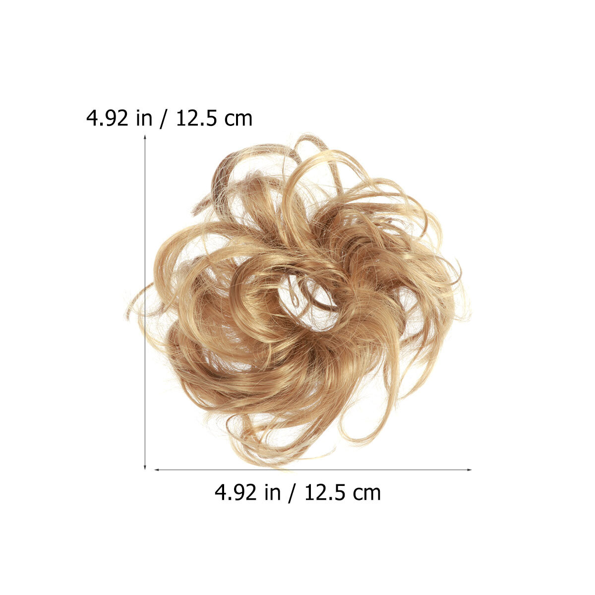 Парик Для Женщин С Кудрявыми Косами Bun Hairpieces Для Долгого Ношения Золотой 12.50X12.50X1.50Cm