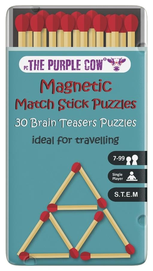 Головоломка The Purple Cow дорожная магнитная игра, головоломки со спичками для детей