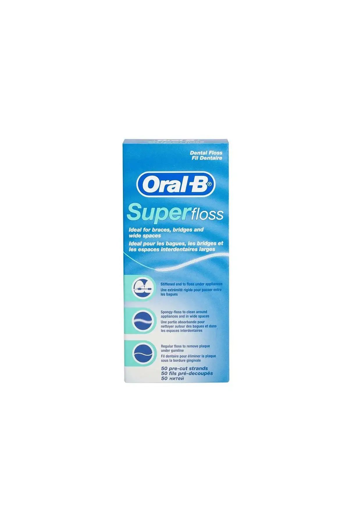 Oral-B Super Floss Зубная нить 50 шт.