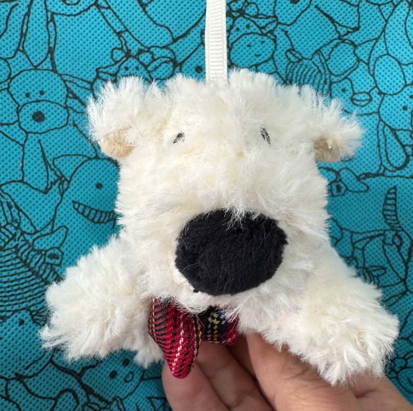 Плюшевый брелок Jellycat Scottish Dog для сумки, подвеска, игрушка, подарок без пылевого мешка - 1 шт