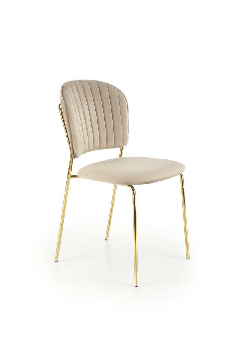 Halmar Стул K499 (бежевый/золотистый), арт. V-CH-K/499-KR-BEZOWY
