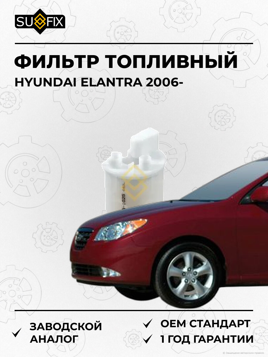 Фильтр топливный SUFIX SQ1025 Хендай Элантра HYUNDAI ELANTRA 2006