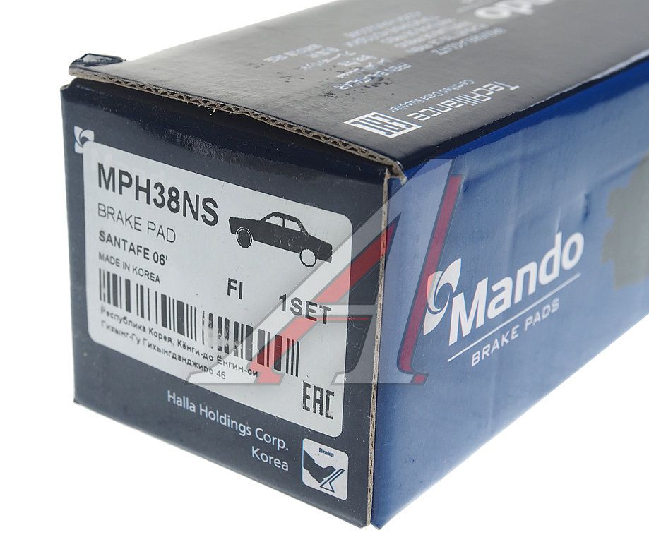 Колодки тормозные HYUNDAI Santa Fe (06-) передние (4шт.) Mando / арт. MPH38NS