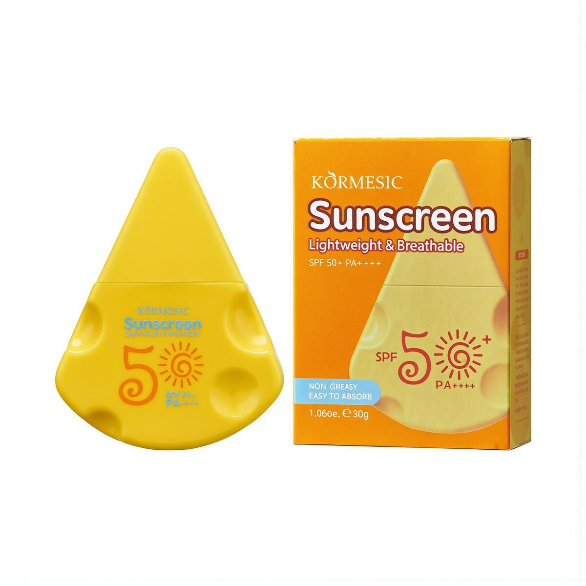 Солнцезащитный крем SPF50+ PA+++ водостойкий потостойкий защита от фотостарения увлажняет кожу легкая текстура для ежедневного использования 50 грамм, Воздухопроницаемый легкий солнцезащитный крем (эк