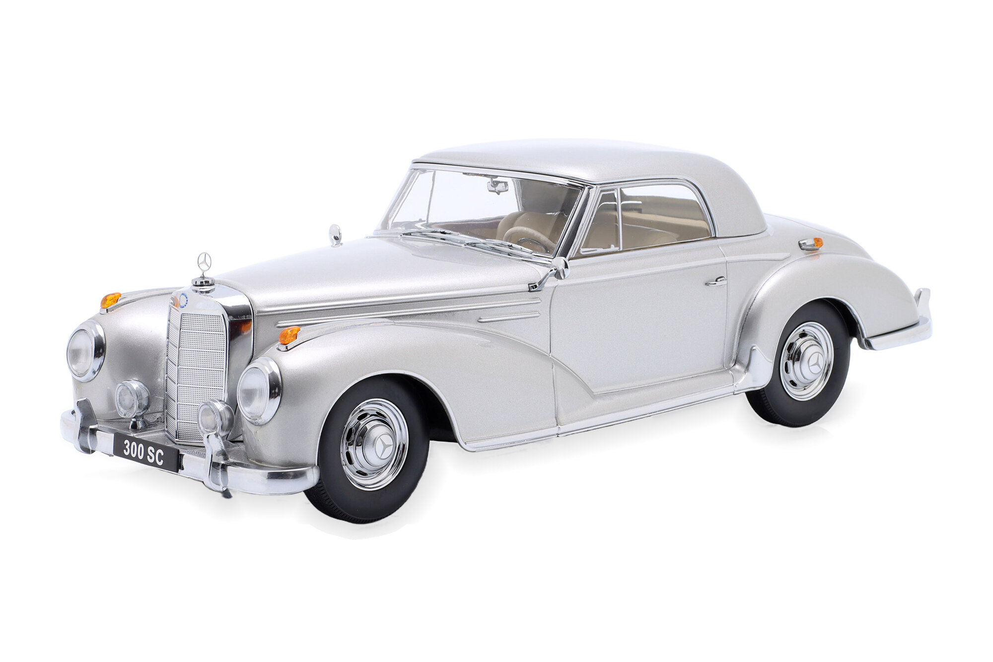 Модель коллекционная KK-SCALE Mercedes 300 sc W188 coupe 1955 silver