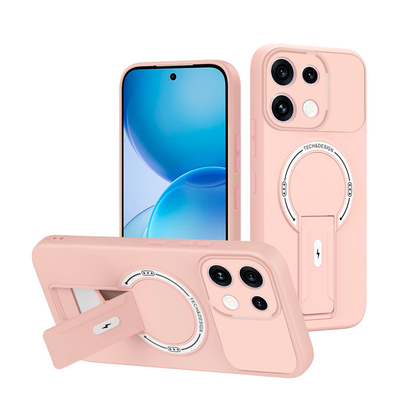Чехол для телефона OPPO Reno16 F 5G, приятный на ощупь, совместим с Magsafe