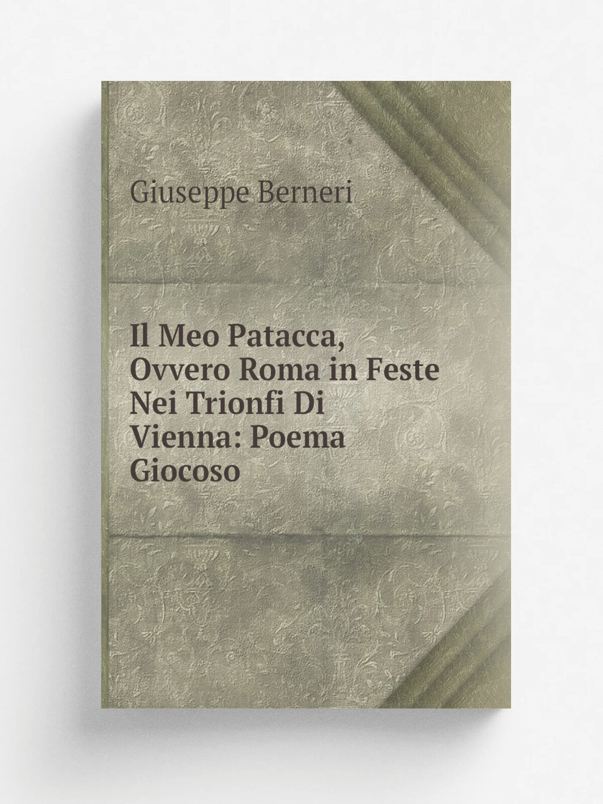 Il Meo Patacca, Ovvero Roma in Feste Nei Trionfi Di Vienna: Poema Giocoso