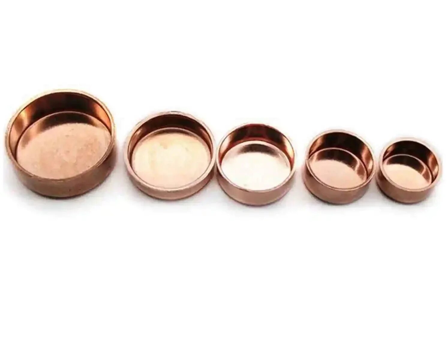 Медные стопорные концы фитинги для труб 1/4" 3/8" 1/2" 10-54мм 15x0.8mm (5pcs)