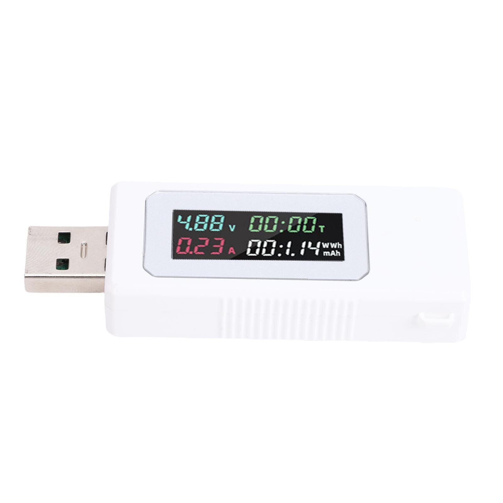 USB Power Meter, цифровой мультиметр, тестер тока, вольтметр, проверка батареи, мобильный USB KWS-V30 White Compact
