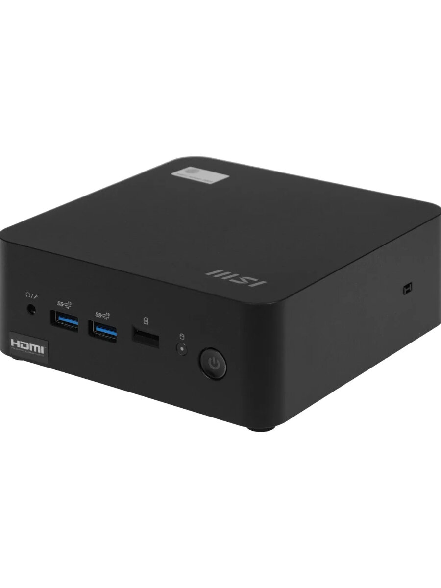 Неттоп MSI Cubi NUC 1M-053BRU 936-B0B111-081 Core 3 100U/Graphics CR/GbitEth/WiFi/BT/120W/noOS/black