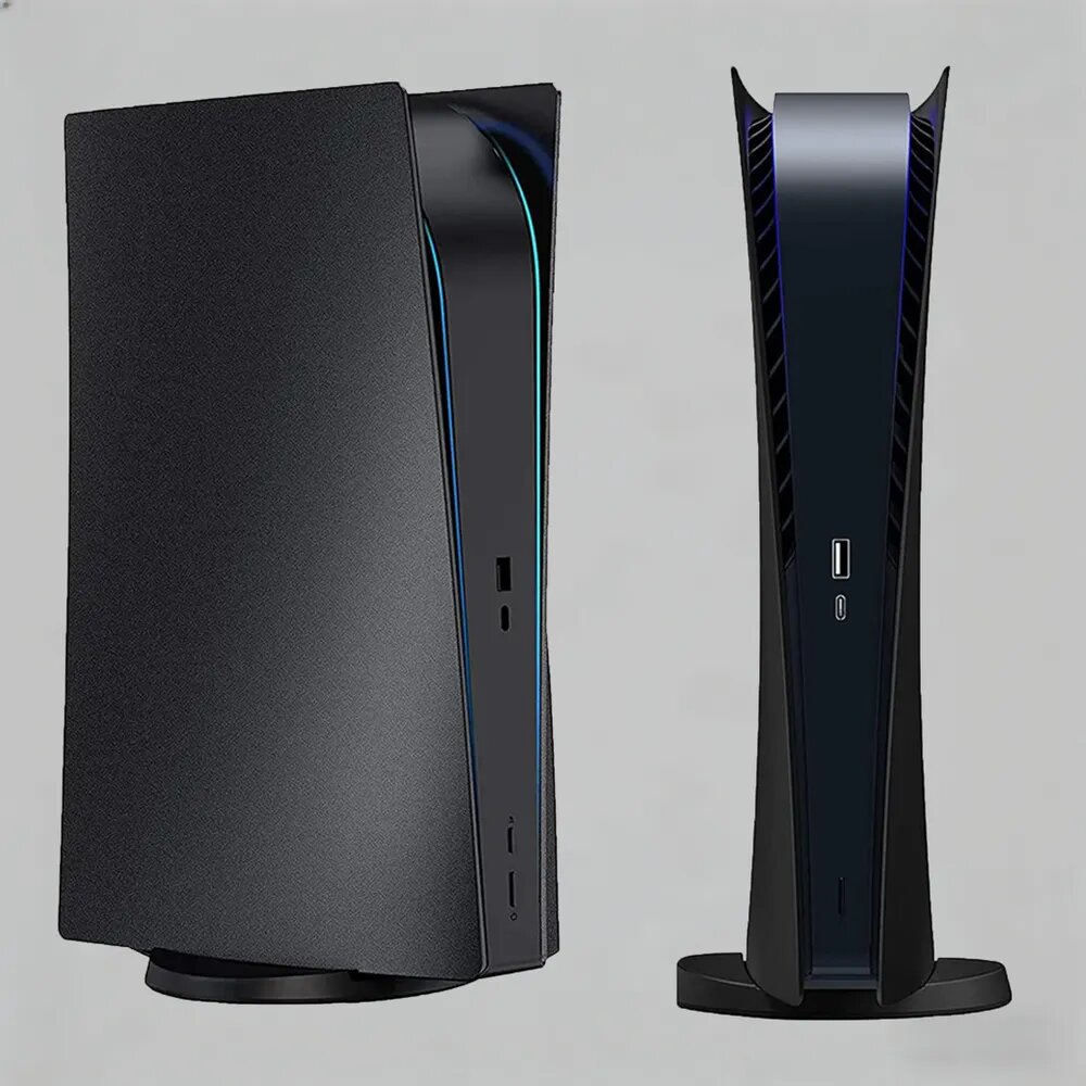 Матовая лицевая панель чехла Shell Skin Case для консоли Play Station 5 Disc/Digital Edition_1.0 Digital черное