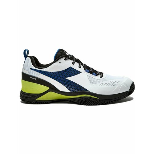 фото Кроссовки diadora blushield torneo 2 clay, полнота f, размер 8, белый/черный