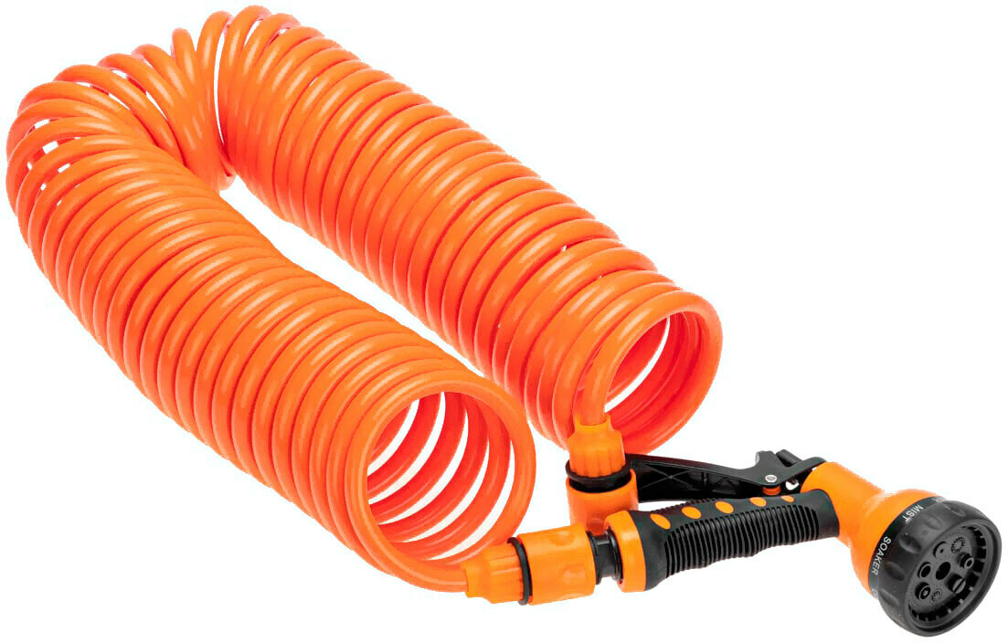 Шланг поливочный садовый спиральный (62-0270) 15м х 8мм