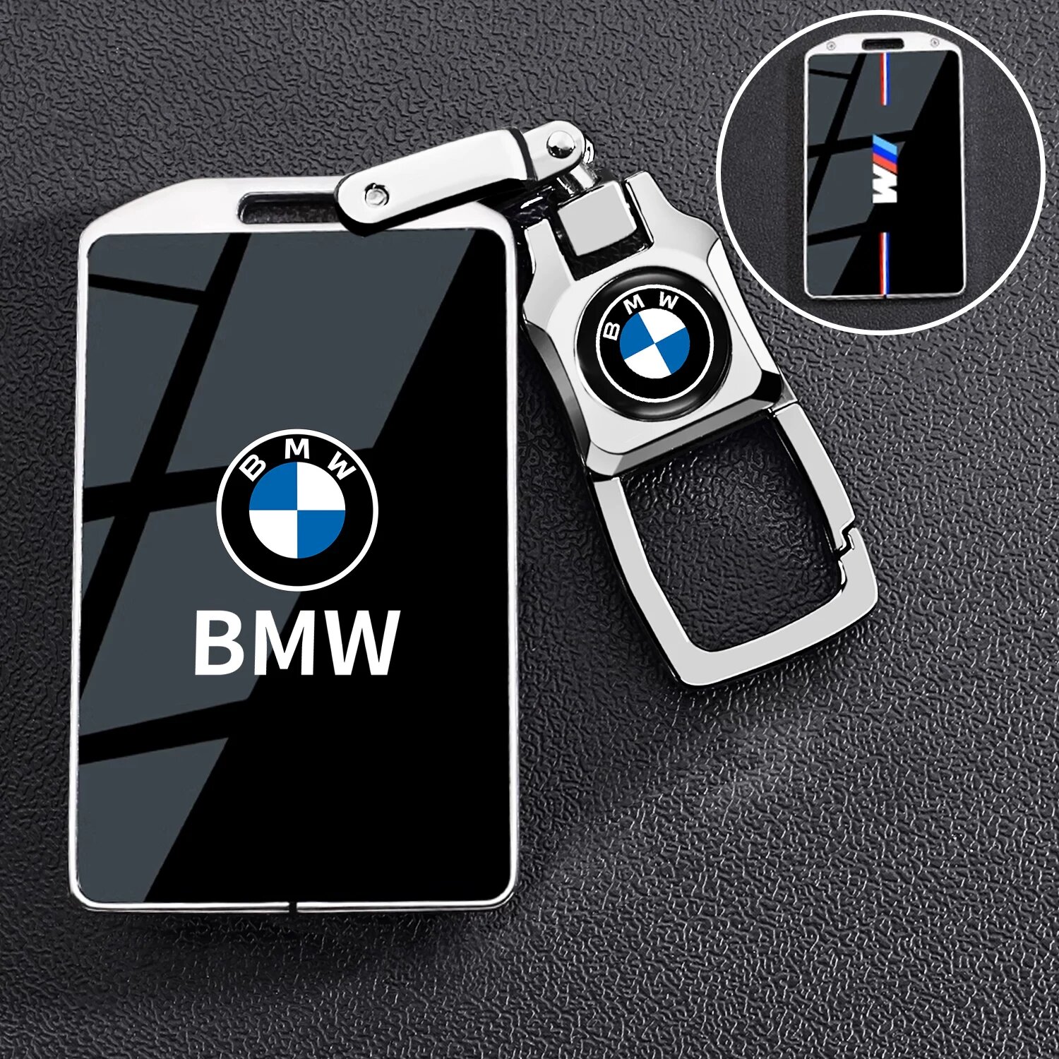 Чехол для карты ключа BMW G-стиль с квадратной пряжкой для различных моделей BMW - современный аксессуар
