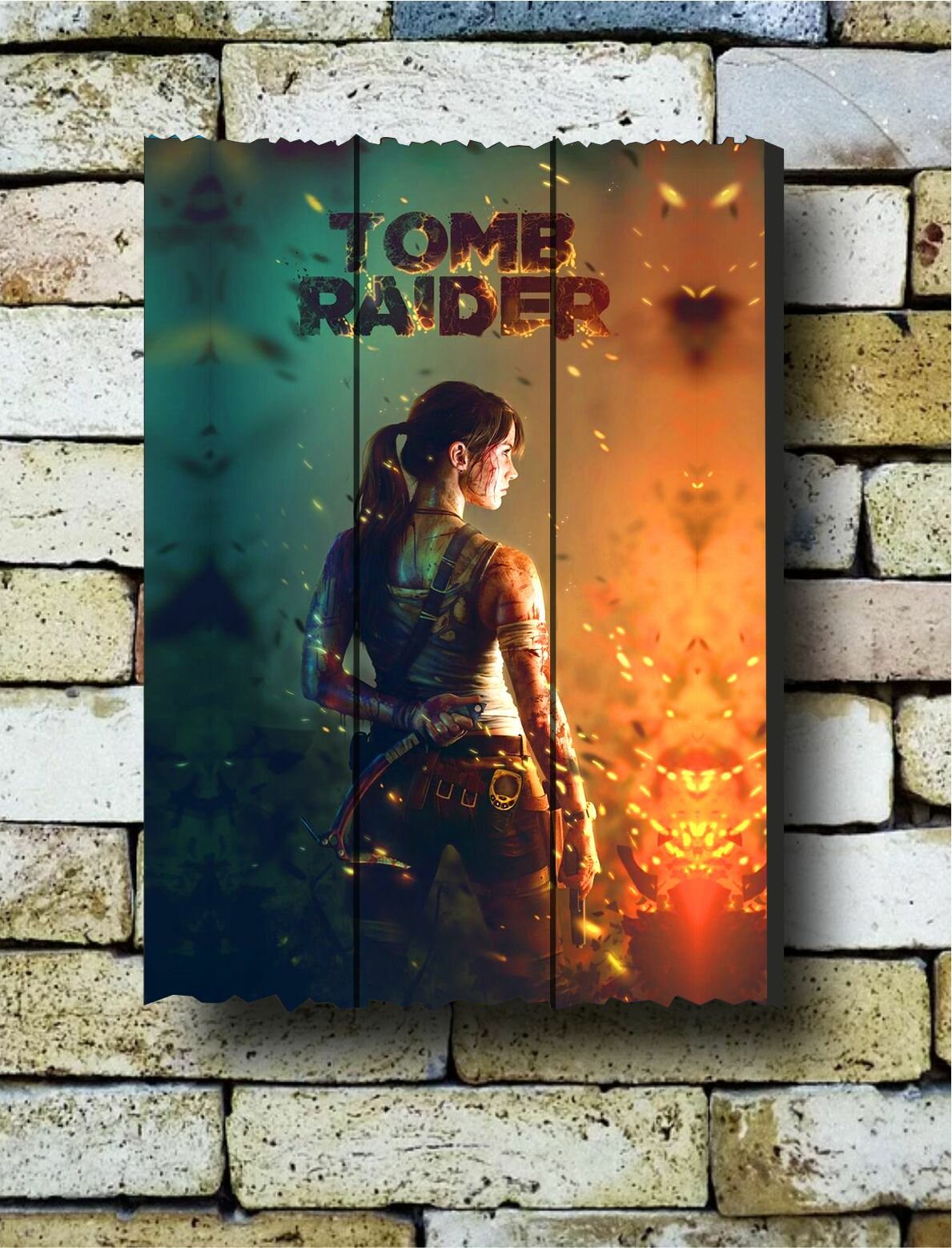 Картина на досках Tomb Raider 10 Томб Райдер
