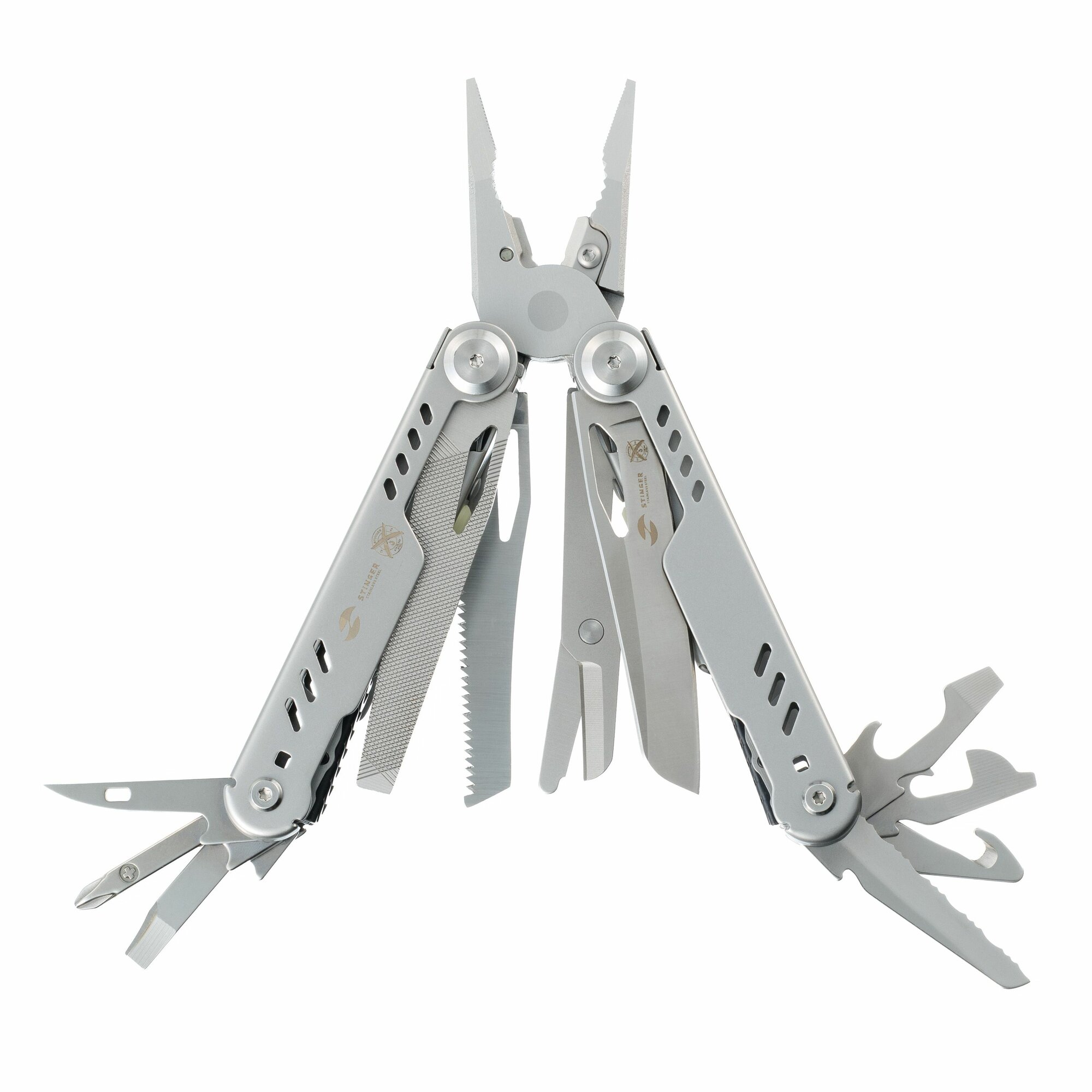Мультитул Stinger, 21 функция, серебристый