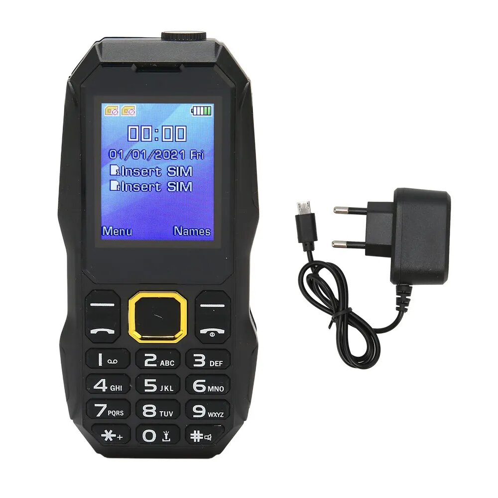 2G телефон для пожилых 2 SIM 5800 мАч большой кнопка громкий голос разблокированный