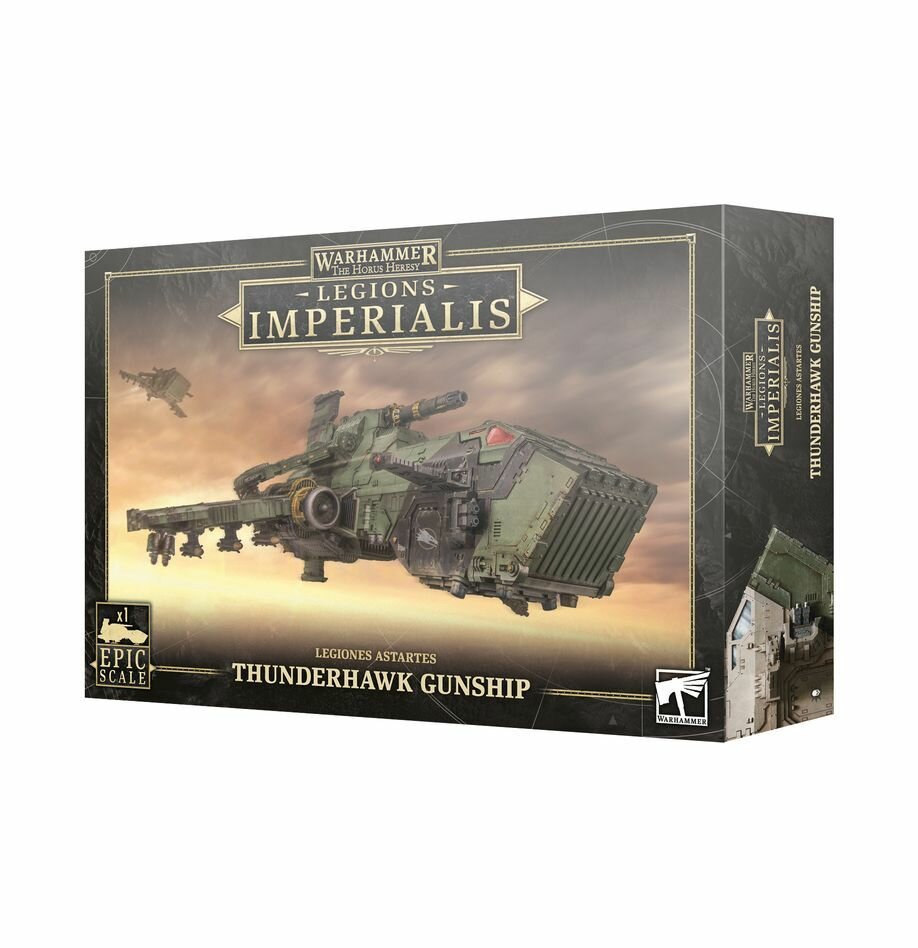 Набор фигурок для моделирования Warhammer: Legions Imperialis - Legions Astartes Thunderhawk Gunship на английском языке