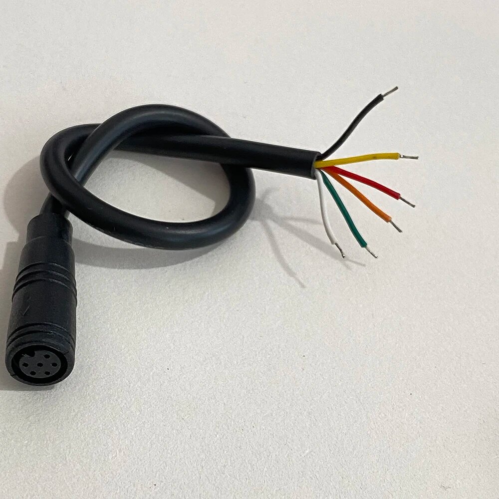 Водонепроницаемый разъем ChengHaoRan для электровелосипедов и скутеров M6 M8 M6, 6pin female black