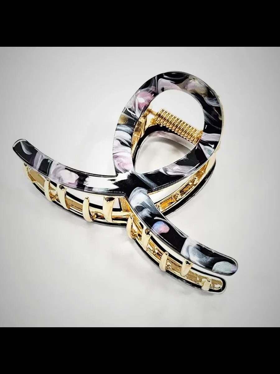 BENTEN Raiden Hair Clip Крабик "Райден" (черный) 1 шт