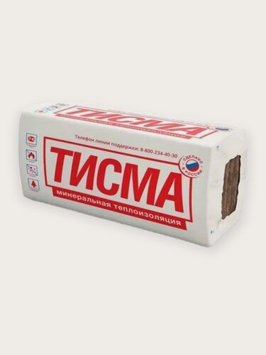 Изображение товара Плита минераловатная для кровли и стен тисма, TR038A, 50X600X1300 ММ, 16 плит, 1 уп.