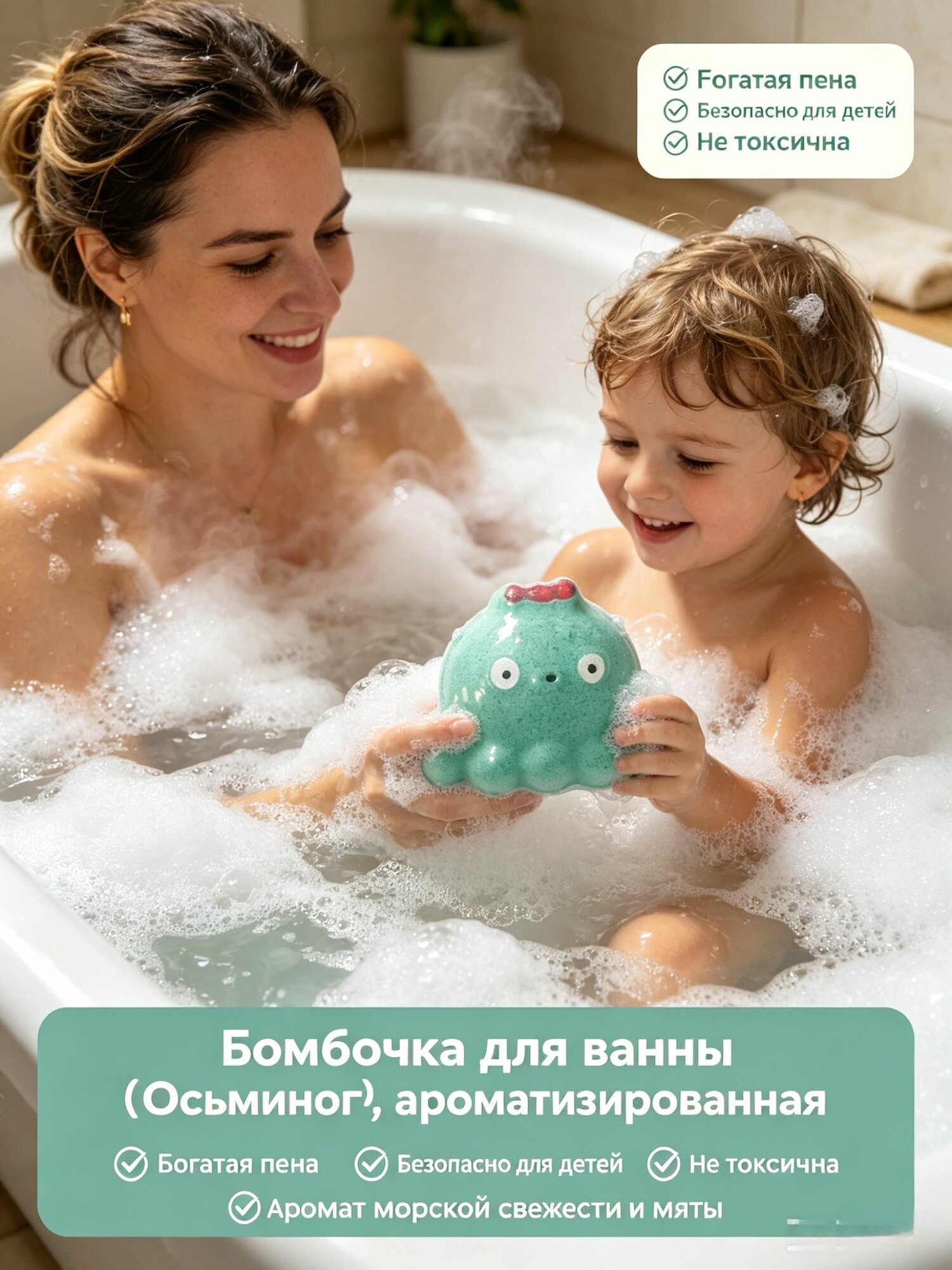 Хрюша-осьминог: Очаровательная бомбочка для уютного СПА