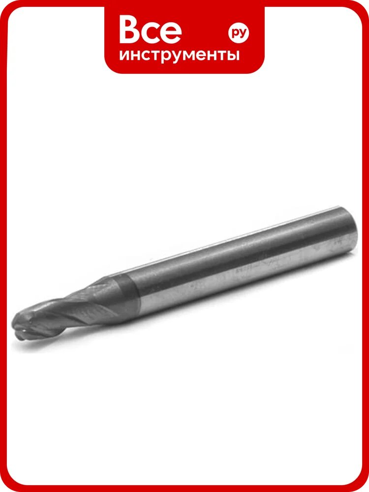 Фреза концевая сфеческая твердосплавная 4,5x9 х 50 R-2,25 Н55C Z-4 ц/хв dхв-6 Beltools ri.395.160
