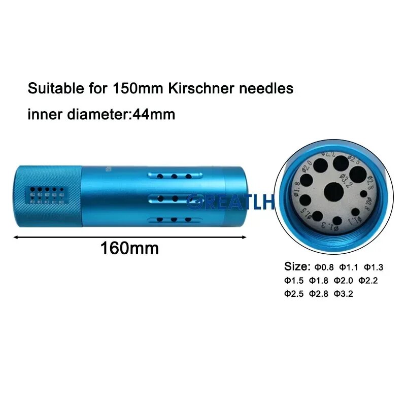 Стерилизационная трубка GREATLH для дрелей Kirschner for 150mm