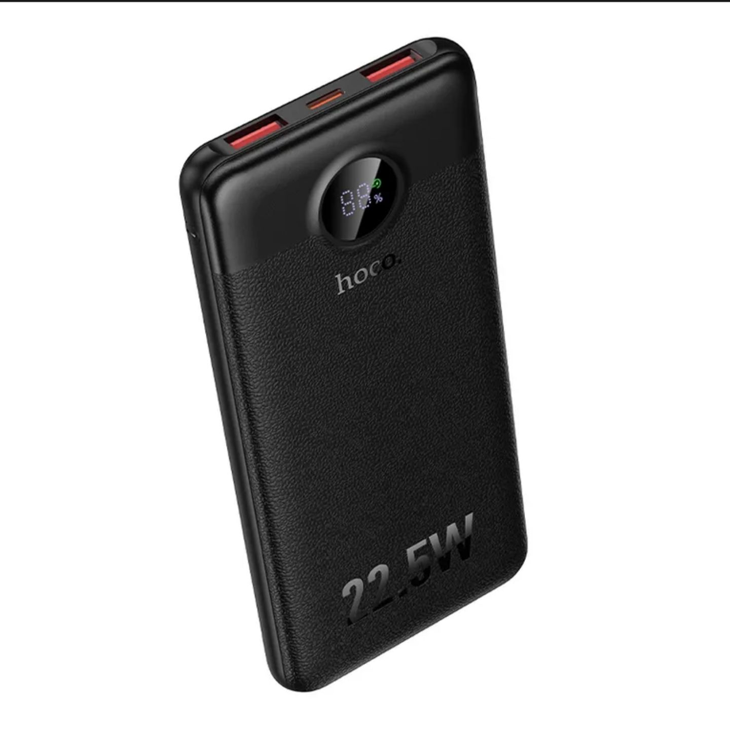 Быстрая зарядка. Внешний аккумулятор повербанк HOCO J172 Type-C USB. 10000 mAh. 22.5W черный