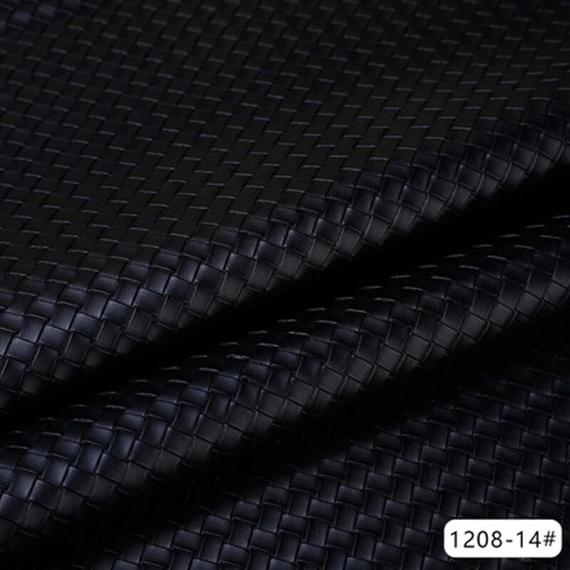 Черная синтетическая кожа ткань 100x137 см, 14