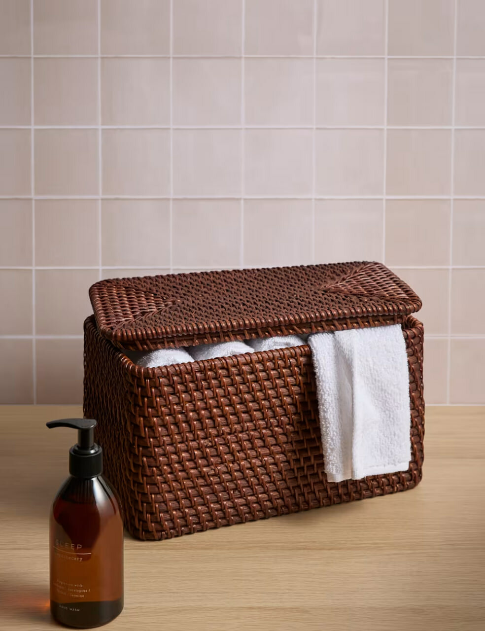 Marks and Spencer Прямоугольный ящик для хранения из ротанга Rattan Rectangular Storage Box