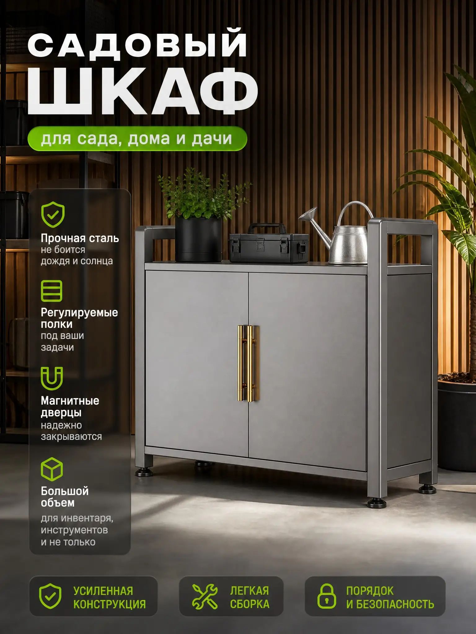 Садовый шкаф уличный